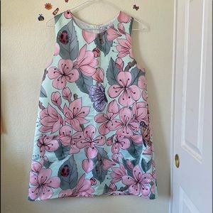 Mod Dolly London cute floral poly dress